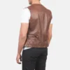 Premium Brown Leather Vest for Men