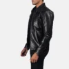 Black Leather Jacket for Casual Wear