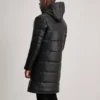 Stylish Hooded Leather Puffer Coat for Men
