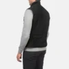 Stylish Black Suede Vest for Casual Wear