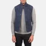 Blue Suede Vest