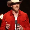 Brandon Lake Grammy Outfit Jacket with Distinctive Red Styling