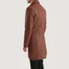 Stylish Men's Brown Leather Outerwear