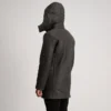 Premium Brown Leather Coat with Duffle Style