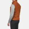 Stylish Brown Suede Vest for Casual Wear