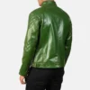 Classic Green Motorcycle Leather Jacket