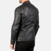 Ionic Black Leather Jacket for Men