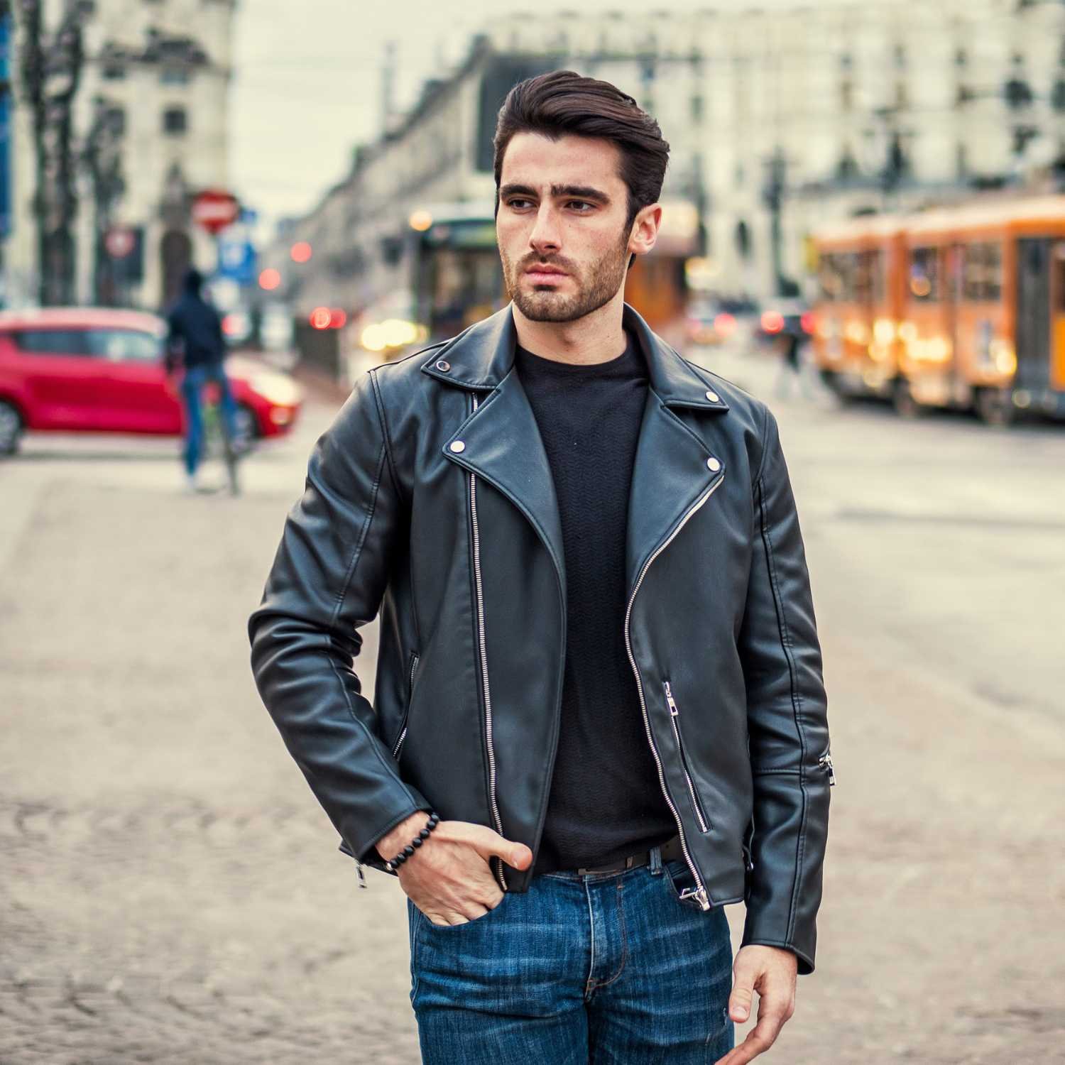 Men Leather Jacket