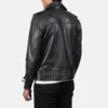 Classic Black Motorcycle Leather Jacket