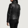 Modern Black Leather Moto Jacket Designed for a Bold Fashion Look