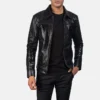 Stylish Mystical Black Leather Jacket