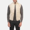 Off-White Suede Vest for Casual Wear