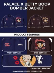 Palace-x-Betty-Boop Bomber Jacket Detailed Image