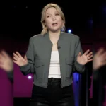 After Midnight Taylor Tomlinson Grey Bomber Jacket