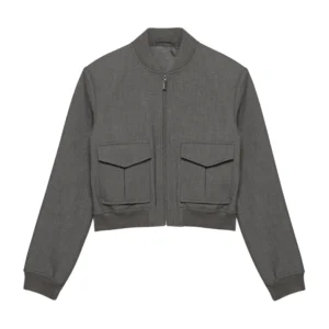 Taylor Tomlinson Grey Bomber Jacket Inspired by After Midnight