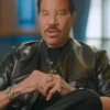 American Idol Lionel Richie Leather Bomber Jacket Close-Up Detail