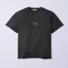 Jungkook x Calvin Klein Black Monogram T-Shirt front view