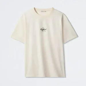 Jungkook x Calvin Klein White Monogram T-Shirt front view