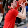 Caitlin Clark FIBA Women’s Basketball World Cup Red T-Shirt Back View