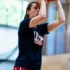 Caitlin Clark USA Basketball Blue T-Shirt right side view