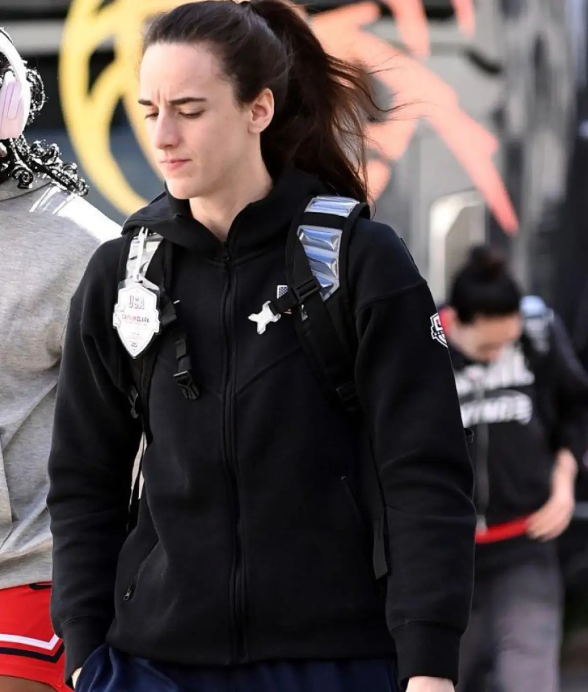 Caitlin Clark USA Basketball Women’s National Team Jacket Front View