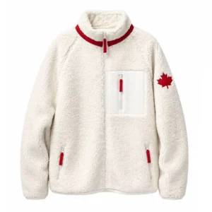 Team Canada Warm Sherpa Jacket for Winter