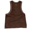 Carlos Alcaraz 2026 US Open Day 4 Brown Mesh Tank Top with White Contrast Stripes & Trim