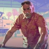 GTA VI Brian Heder Floral Hawaiian Shirt - Red Tropical Print