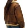 Brown Aviator Jacket Inspired by Gigi Hadid Style