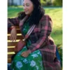 Haunted Harmony Mysteries Tamera Mowry-Housley Coat Close Up