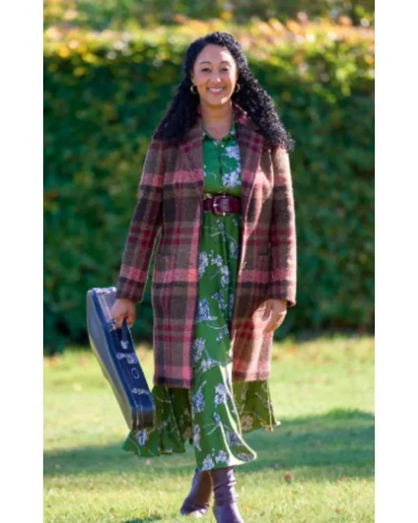 Haunted Harmony Mysteries Tamera Mowry-Housley Coat Front View