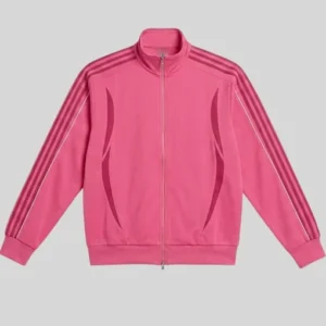 Lamine Yamal Pink Track Jacket Front View