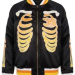 Mickey Mouse Skeleton Varsity Jacket