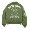Green Yankees Flight Jacket for Casual Streetwear