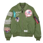 Yankees MA-1 Flight Green Jacket