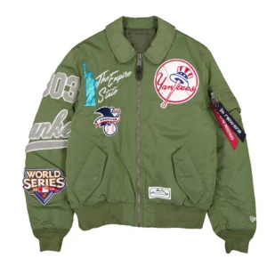New York Yankees Green MA-1 Flight Jacket