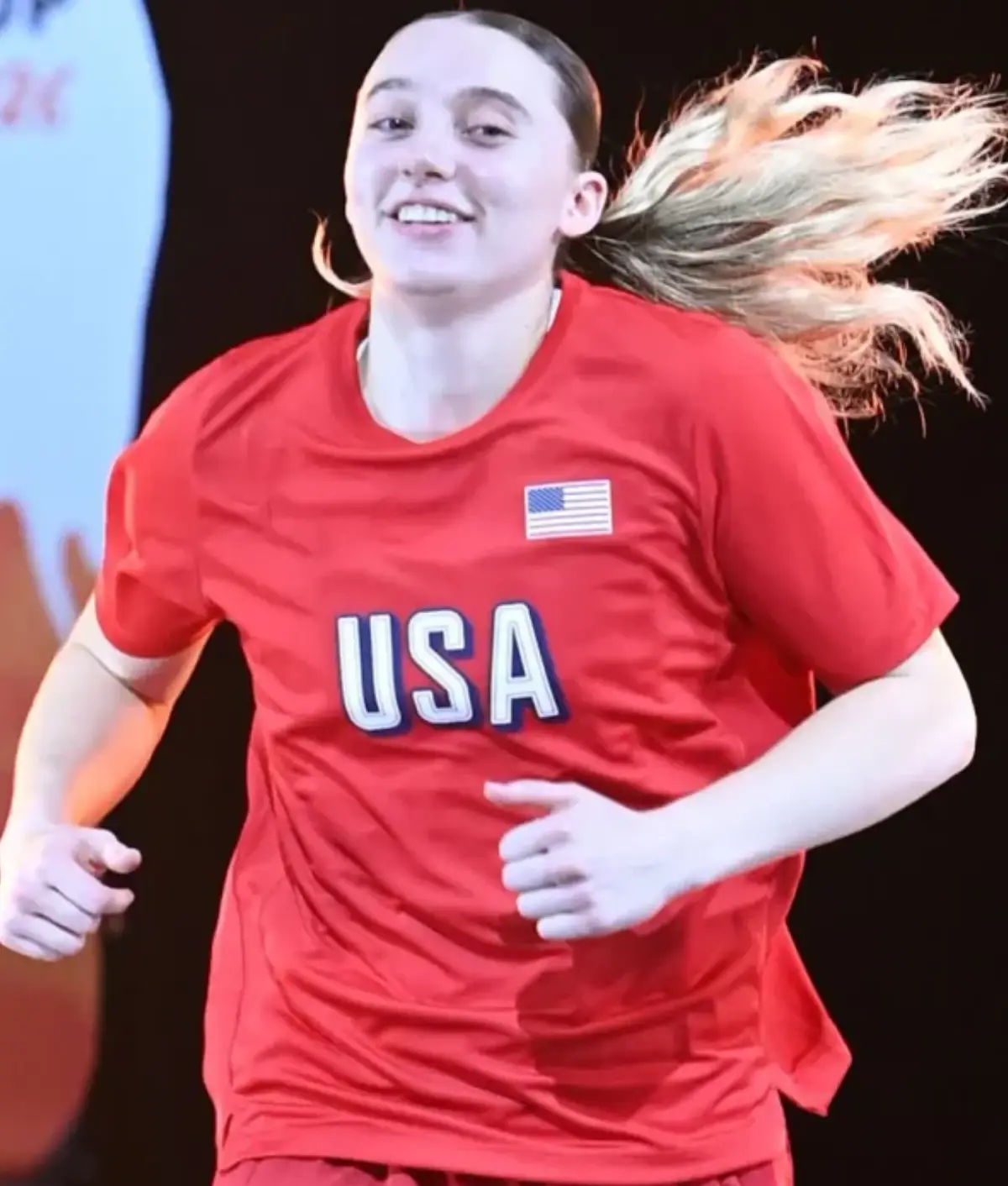 Paige Bueckers FIBA Women’s World Cup USA Red T-Shirt Front View