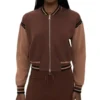 FBI S08 Pardis Saremi Zip Bomber Jacket front view