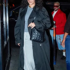 Rihanna César Restaurant Coat front view