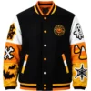 Spooky Boo Letterman Jacket for Halloween Season Outfits