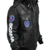 Punisher Black Hooded Jacket Back View