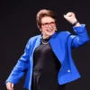 Billie Jean King US Open Event Blue Jacket Front View