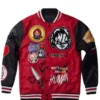 Chucky No More Mr. Good Guy Varsity Jacket front view