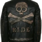 Motorcycle Skull Ride Leather Jacket – Biker Style