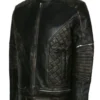 Motorcycle Skull Ride Leather Jacket side view