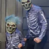 Cool Skeleton Leather Jacket back view