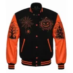 Haunted and Hype Spookster Wool Varsity Jacket